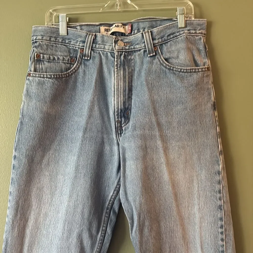 Levi's Regular Fit 505 W 34 L 30 Light Wish Rigid Jeans Men's VTG